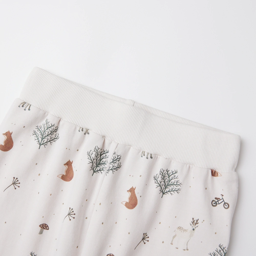 Organic-cotton plant-dyed play and lounge set for toddlers (top and pants)