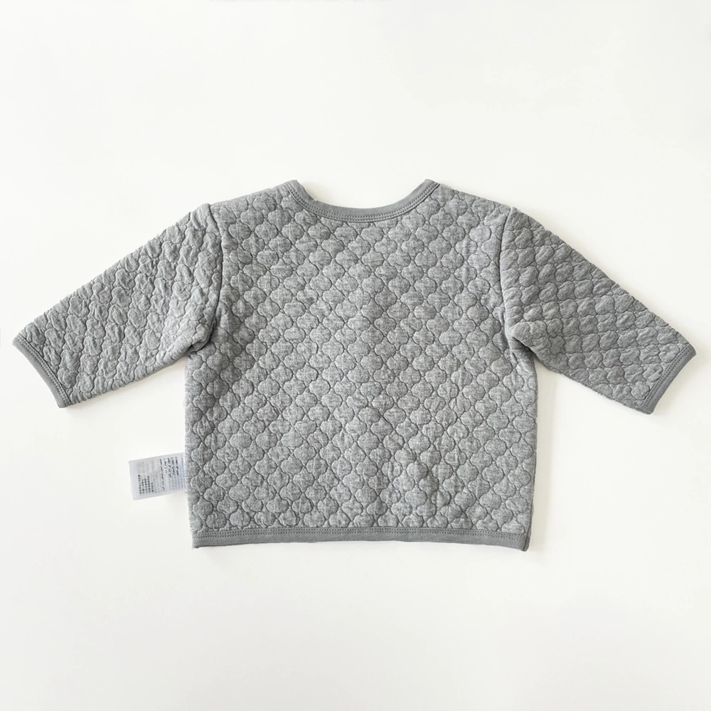 Baby button-up quilted jacket with cotton lining