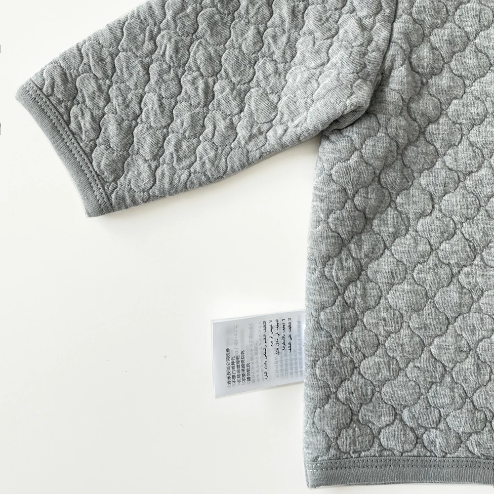 Baby button-up quilted jacket with cotton lining