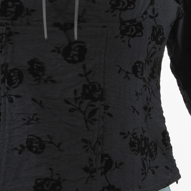 Senseng Long Sleeve Square Neck Lace Tape Halter Top