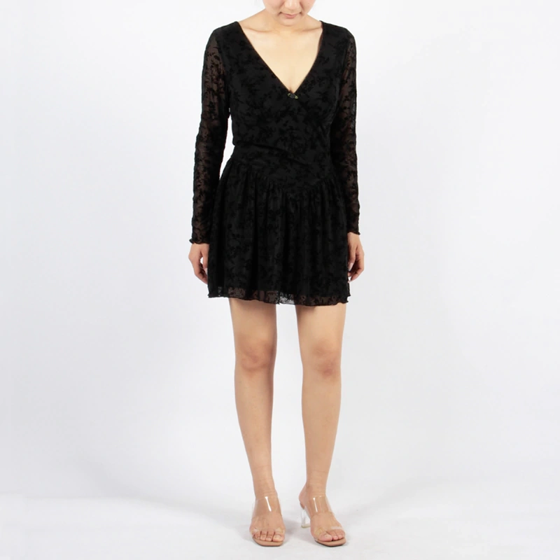 Senseng Gingam Halter Neck Dress