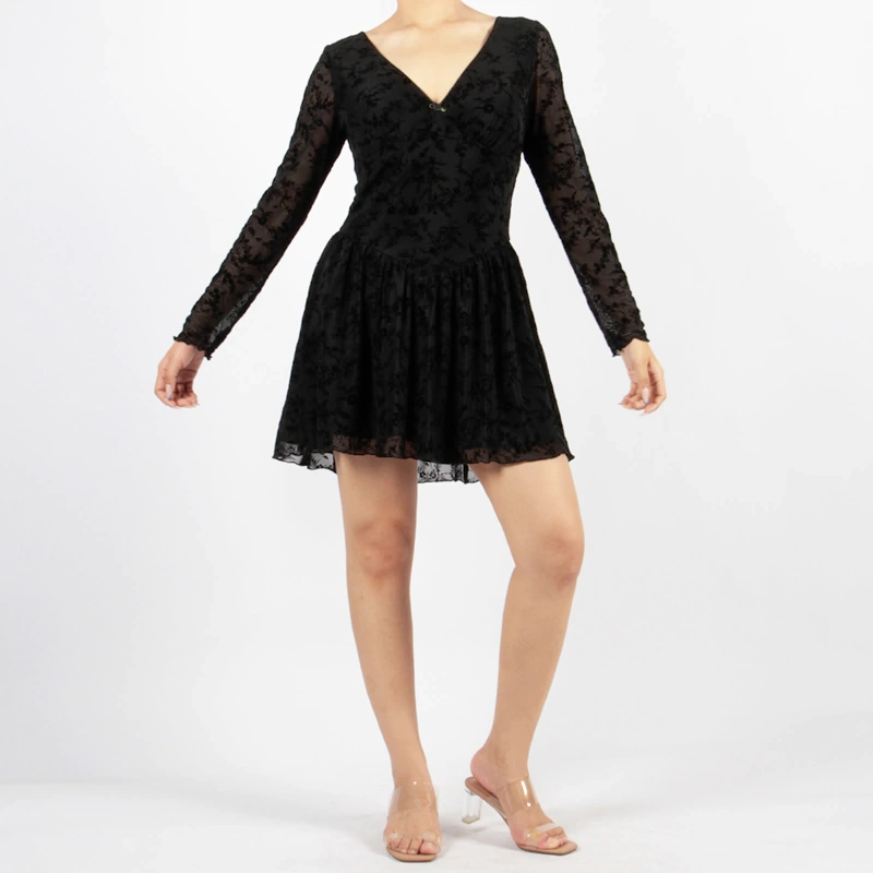 Senseng Gingam Halter Neck Dress