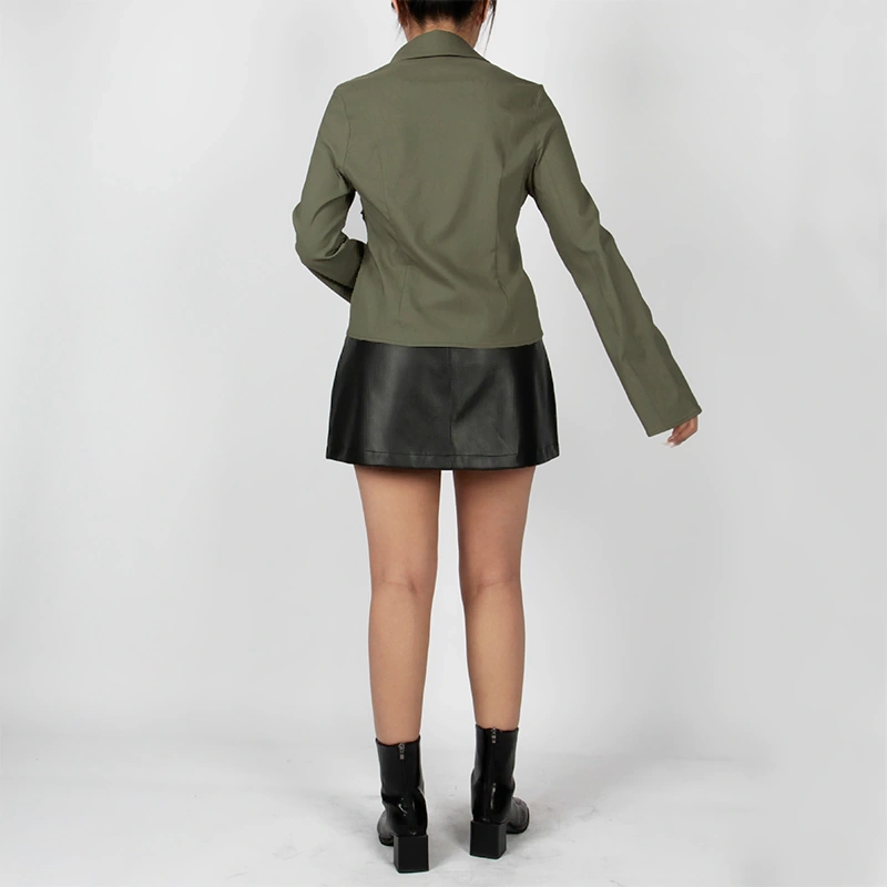 Casual chic lace trim shirt, long sleeve design by Senseng