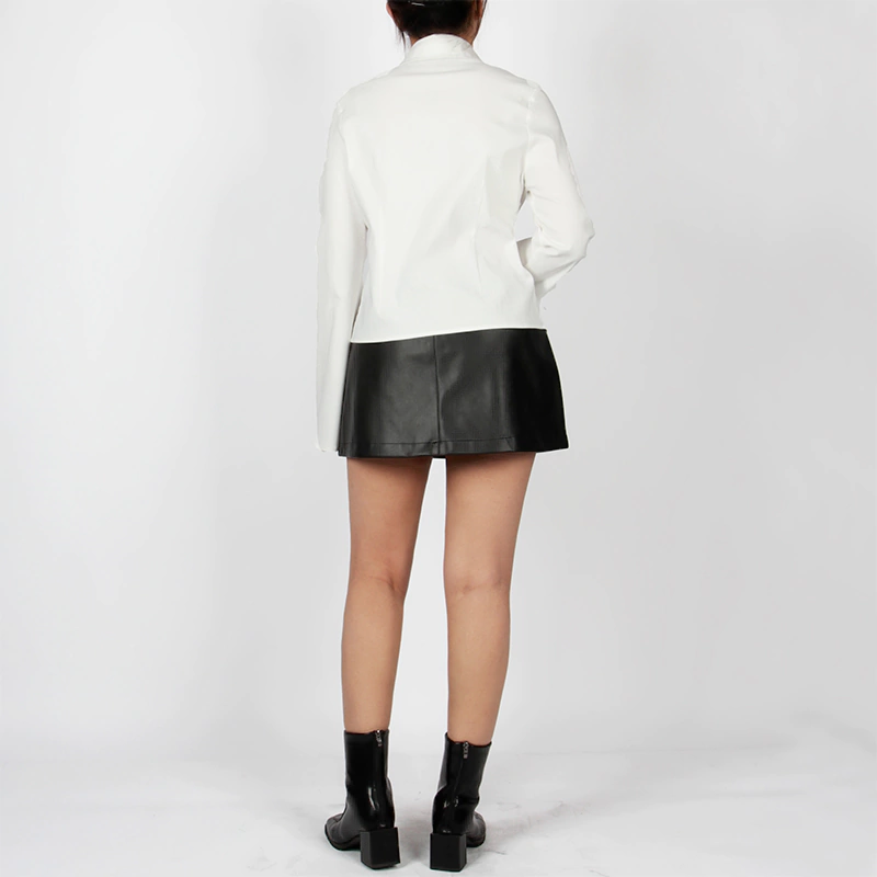 Senseng Long Sleeve Lace Trim Shirt