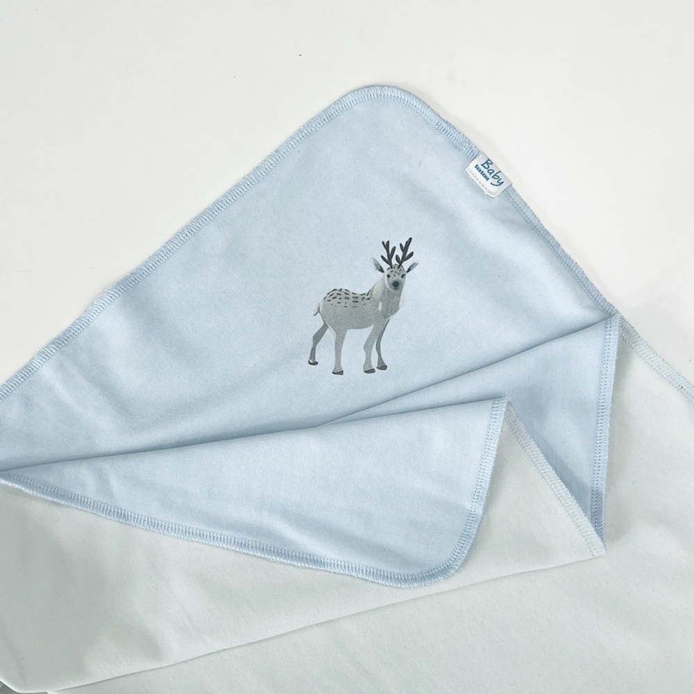 Newborn Baby Organic Cotton Plant-Dyed Jersey Swaddle Blanket