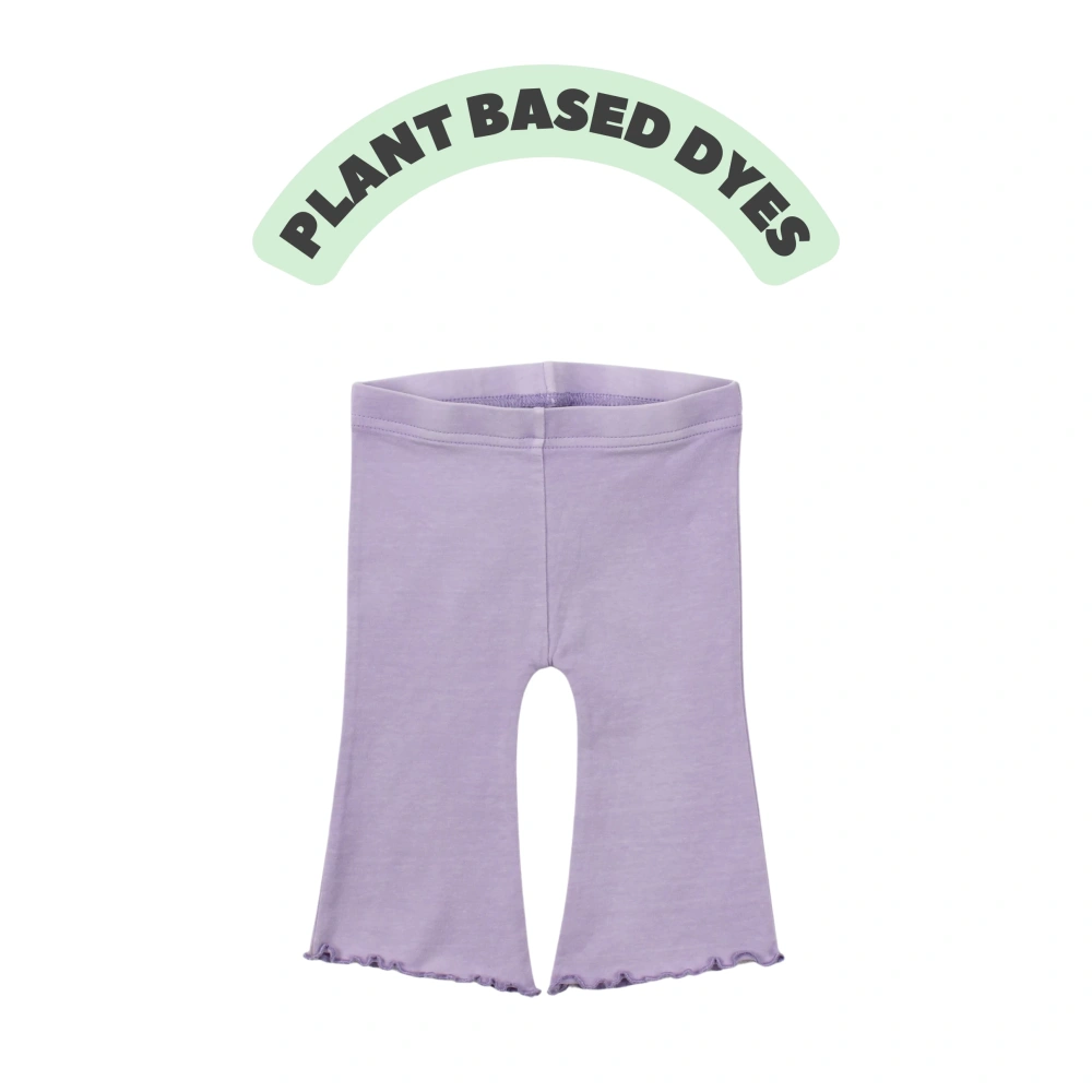 Senseng Baby Floren Flare Pants made from organic cotton with plant dyes