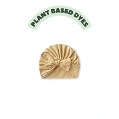 Baby Natural Dyed Bow Knot Turban Hat