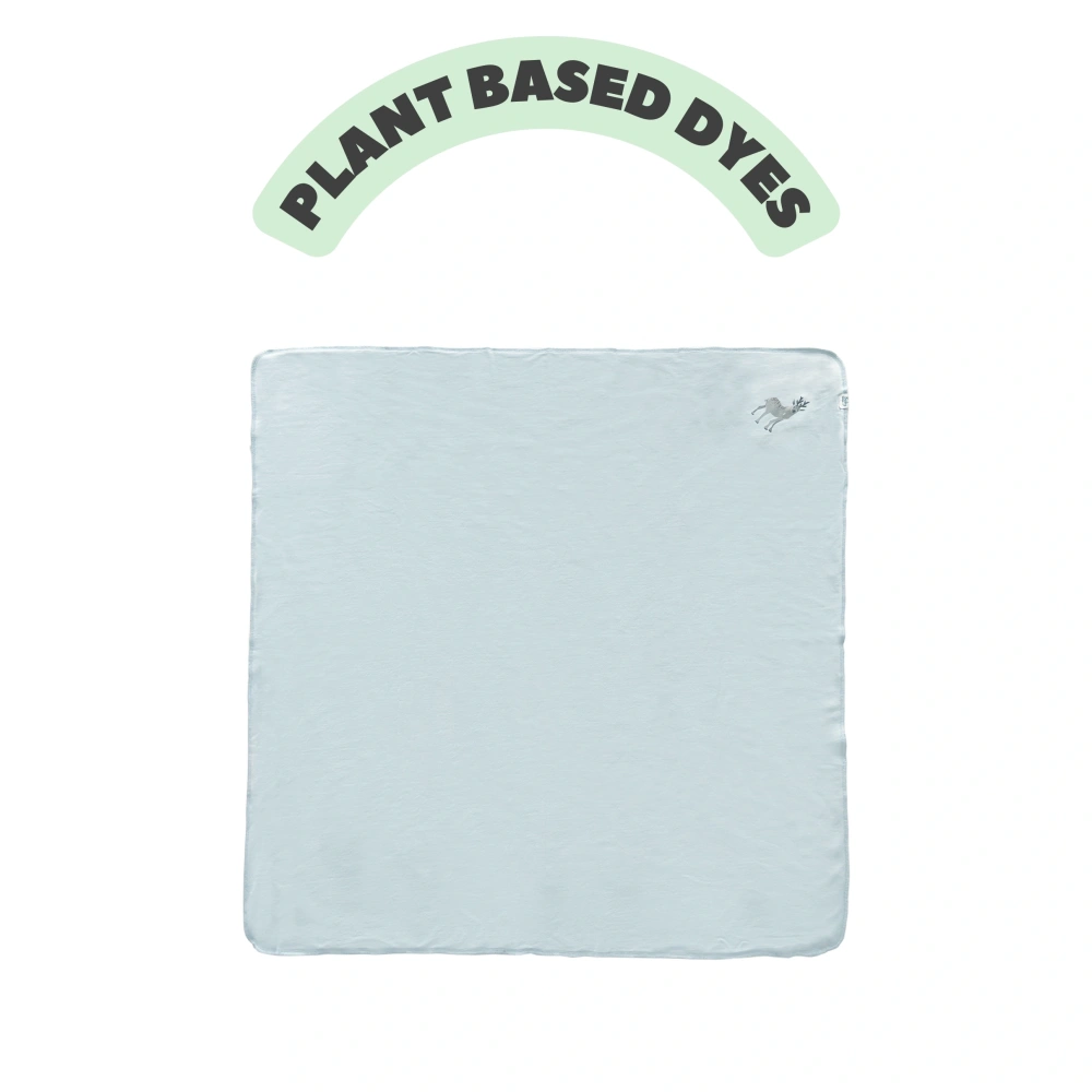 Newborn Baby Organic Cotton Plant-Dyed Jersey Swaddle Blanket