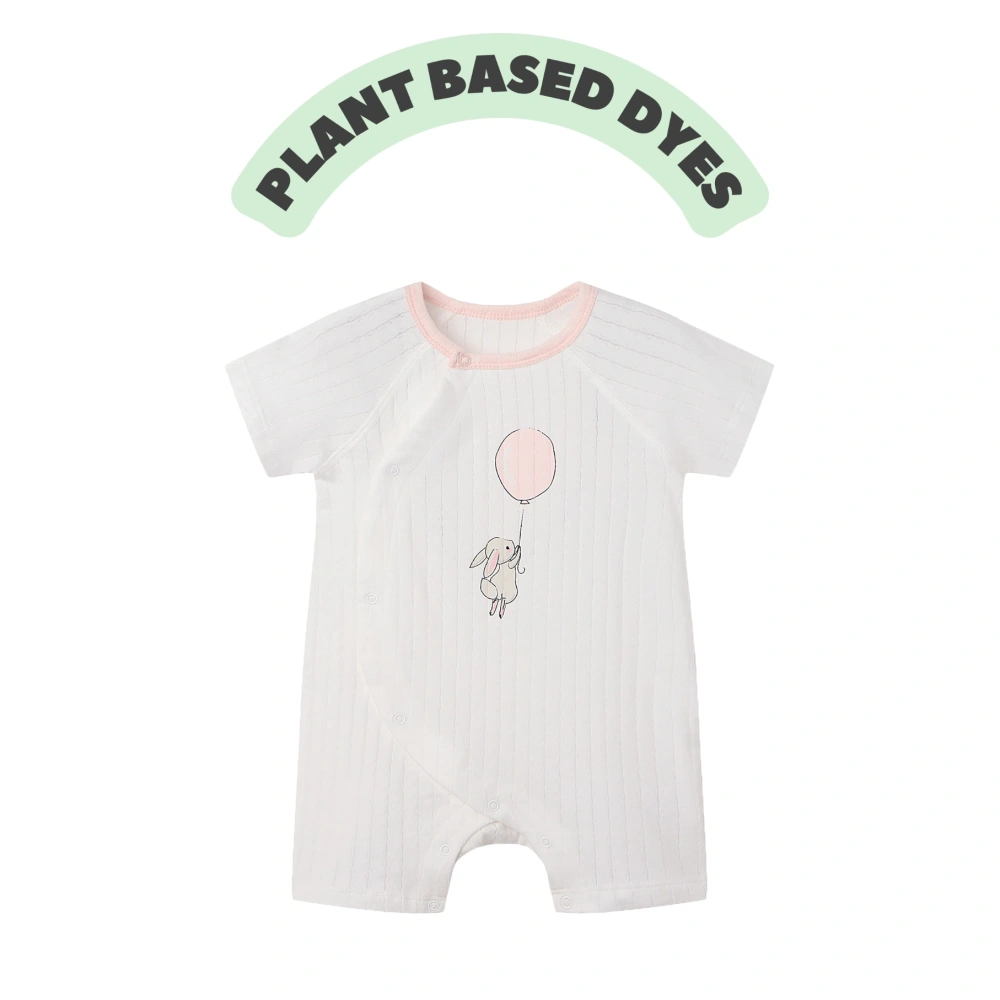 Baby Side Snap Elephant Print Romper