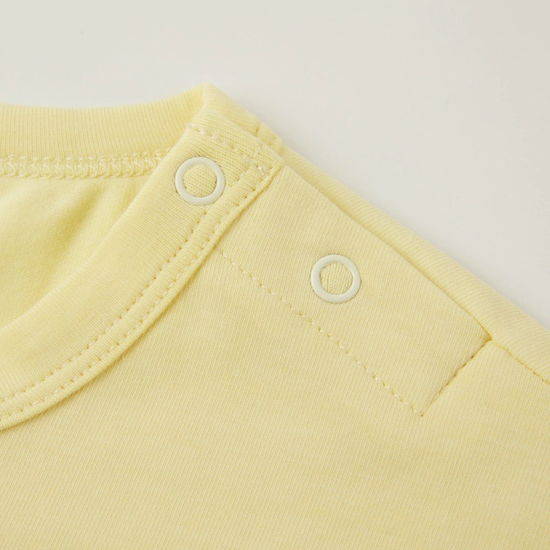 Organic cotton baby girl puff sleeves cherry print bodysuit plant-dyed eco apparel