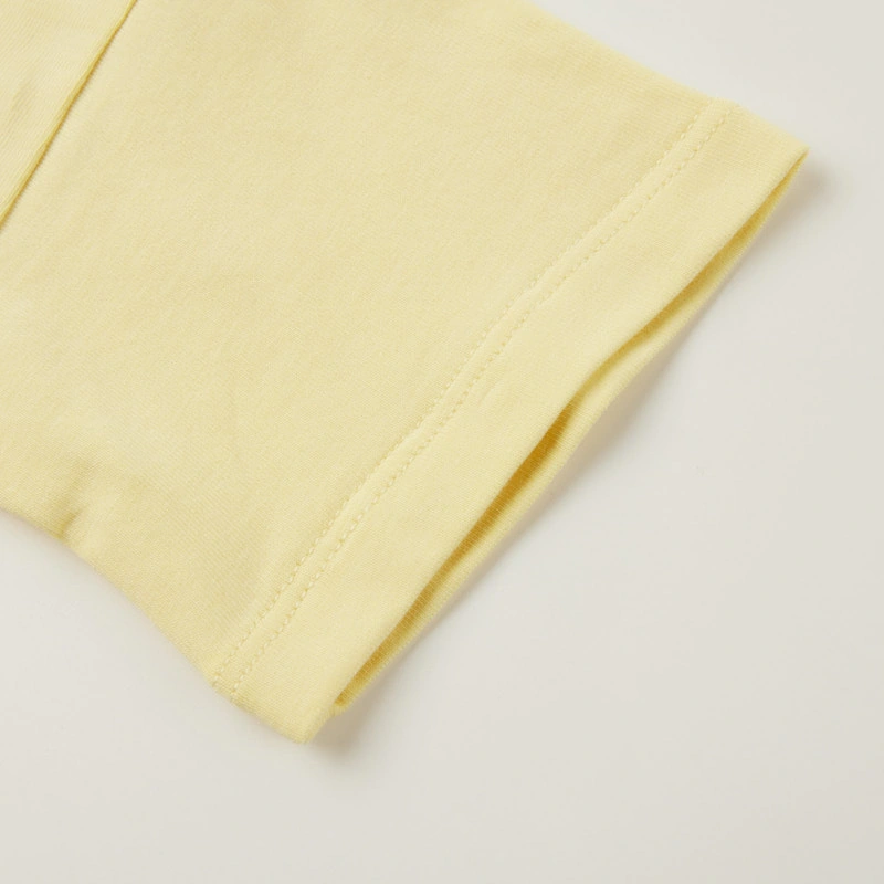 Organic cotton baby girl puff sleeves cherry print bodysuit plant-dyed eco apparel