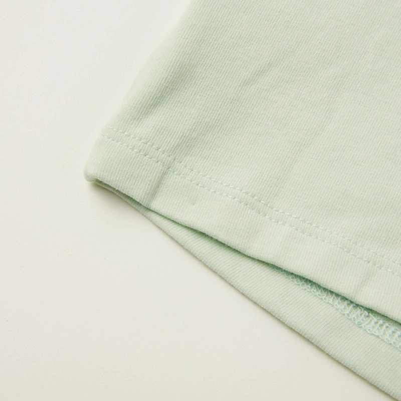 Organic cotton baby girl puff sleeves cherry print bodysuit plant-dyed eco apparel