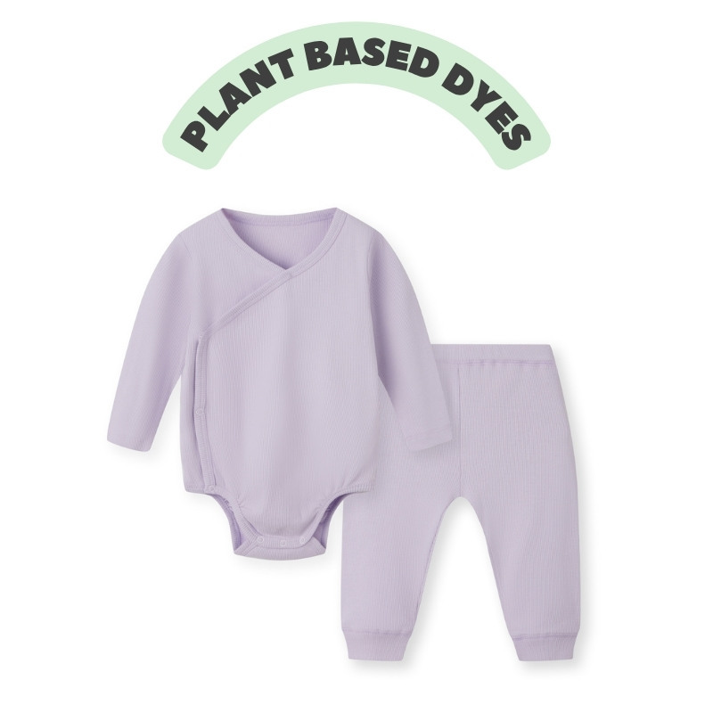 Baby Unisex Long Sleeve Kimono Bodysuit