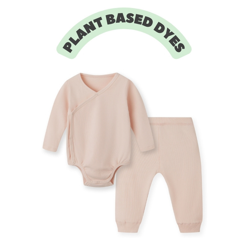 Baby Unisex Long Sleeve Kimono Bodysuit