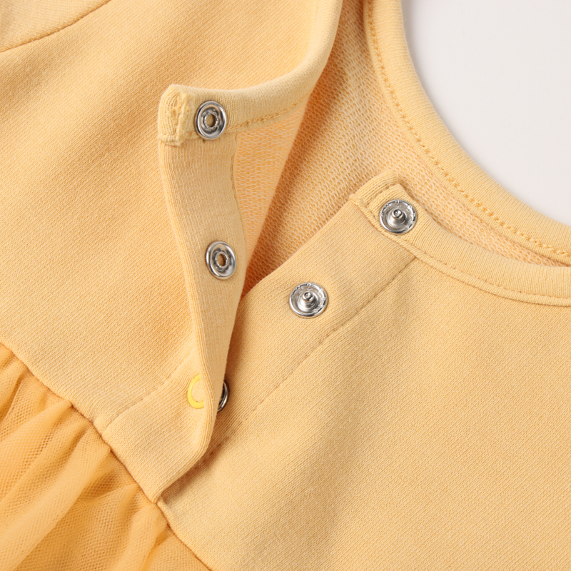 Baby Girl French Terry Long Sleeve Dress