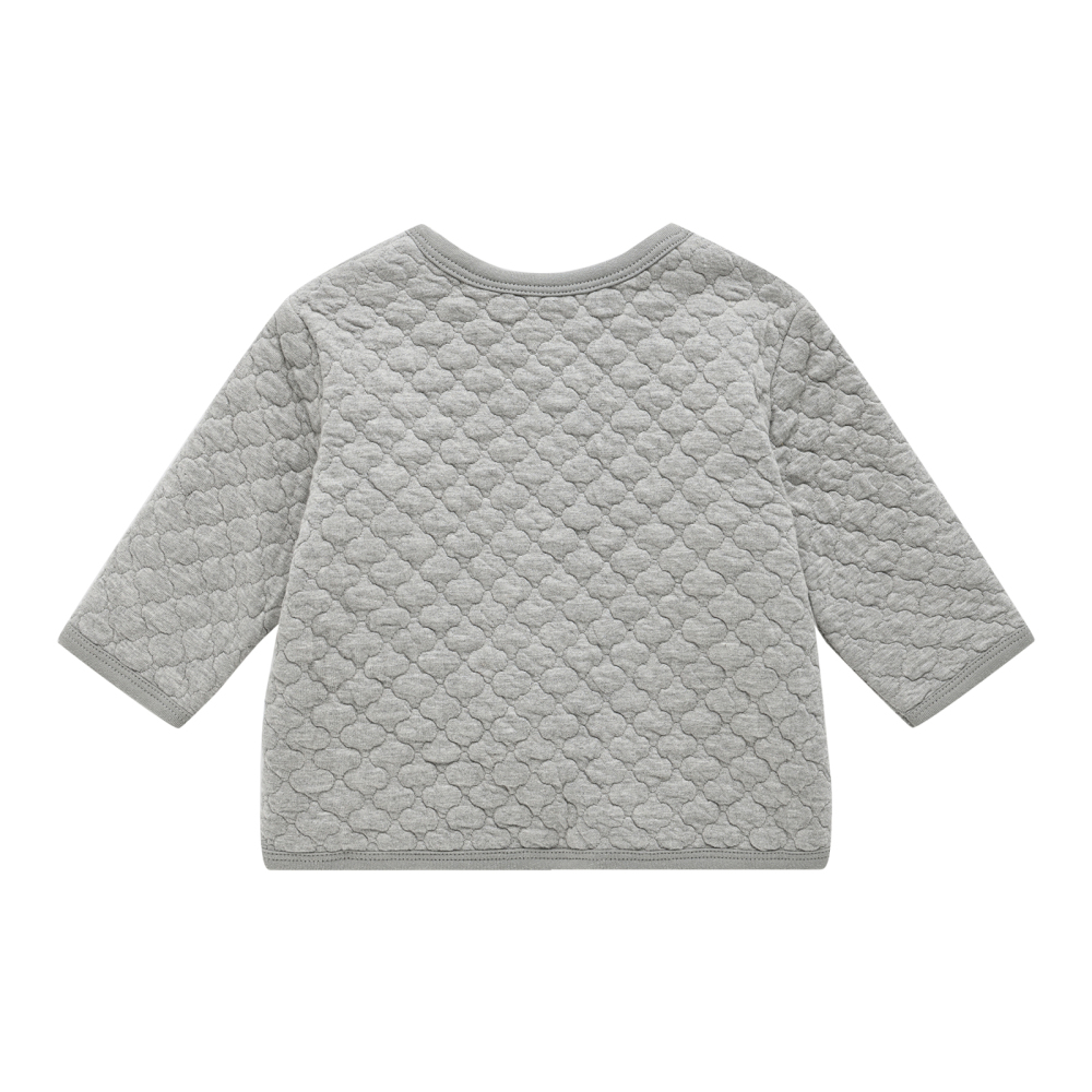Baby Button-Up Quilted Jacket+Brushed Fleece Pant Set