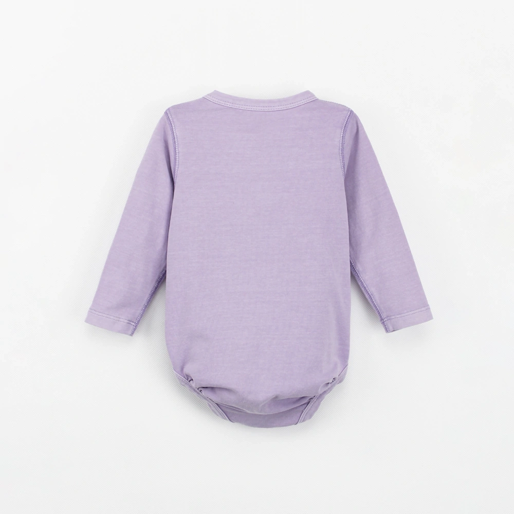 Organic plant-dyed baby bodysuit, snap buttons, 0-18 months, Senseng