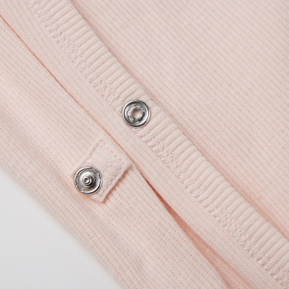 Plant-dyed organic cotton baby unisex long sleeve kimono bodysuit