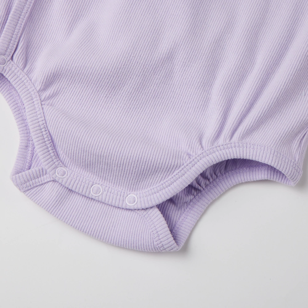 Plant-dyed organic cotton baby unisex long sleeve kimono bodysuit