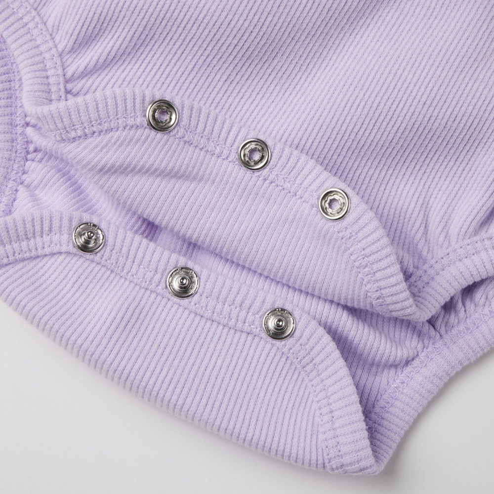 Plant-dyed organic cotton baby unisex long sleeve kimono bodysuit