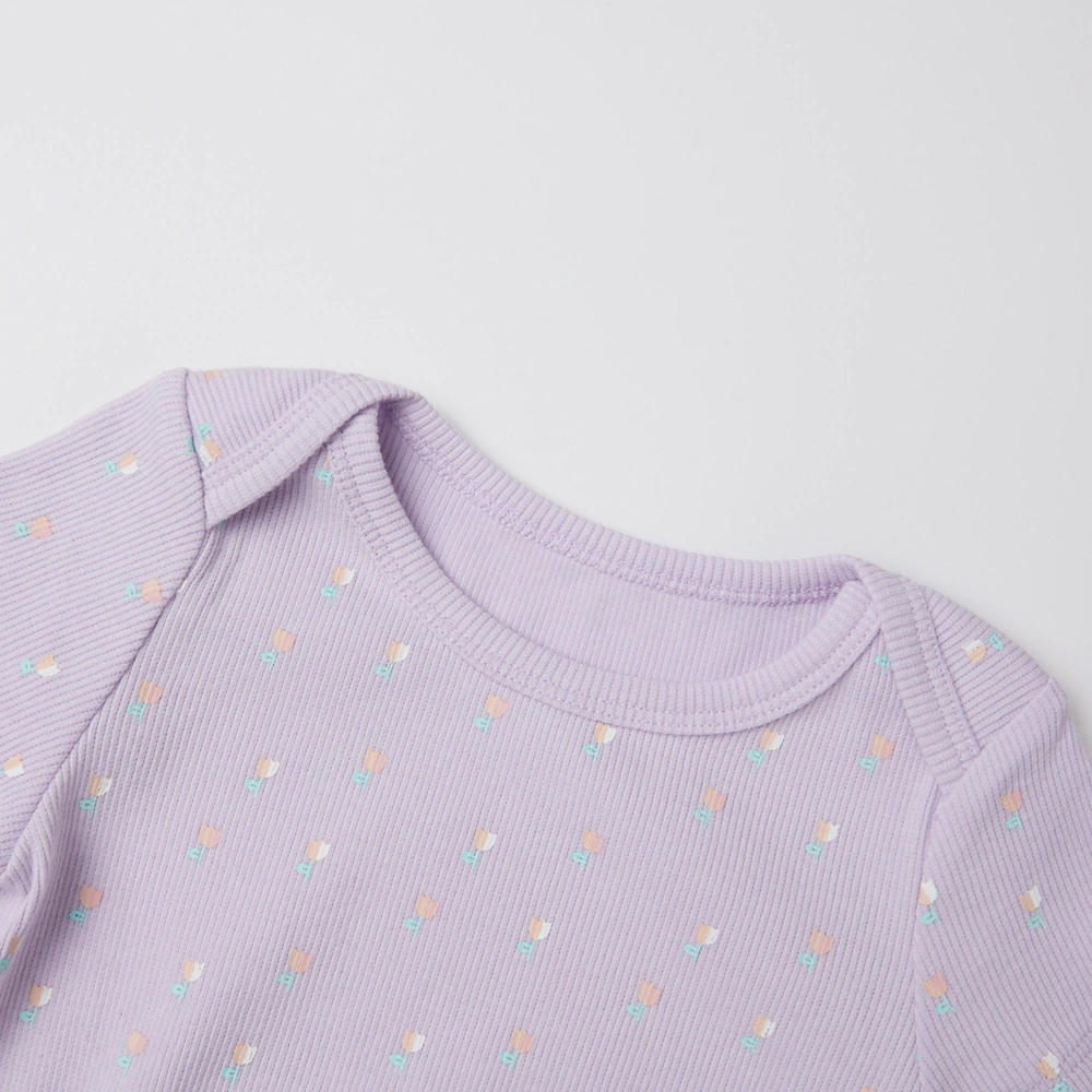 Senseng organic cotton baby bodysuit with plant-based dyes – unisex slip-on short sleeve