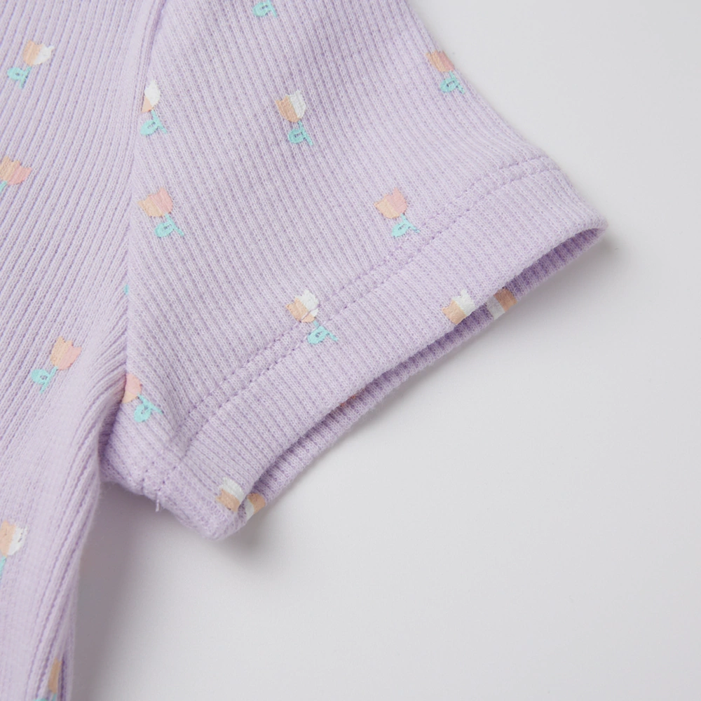 Senseng organic cotton baby bodysuit with plant-based dyes – unisex slip-on short sleeve