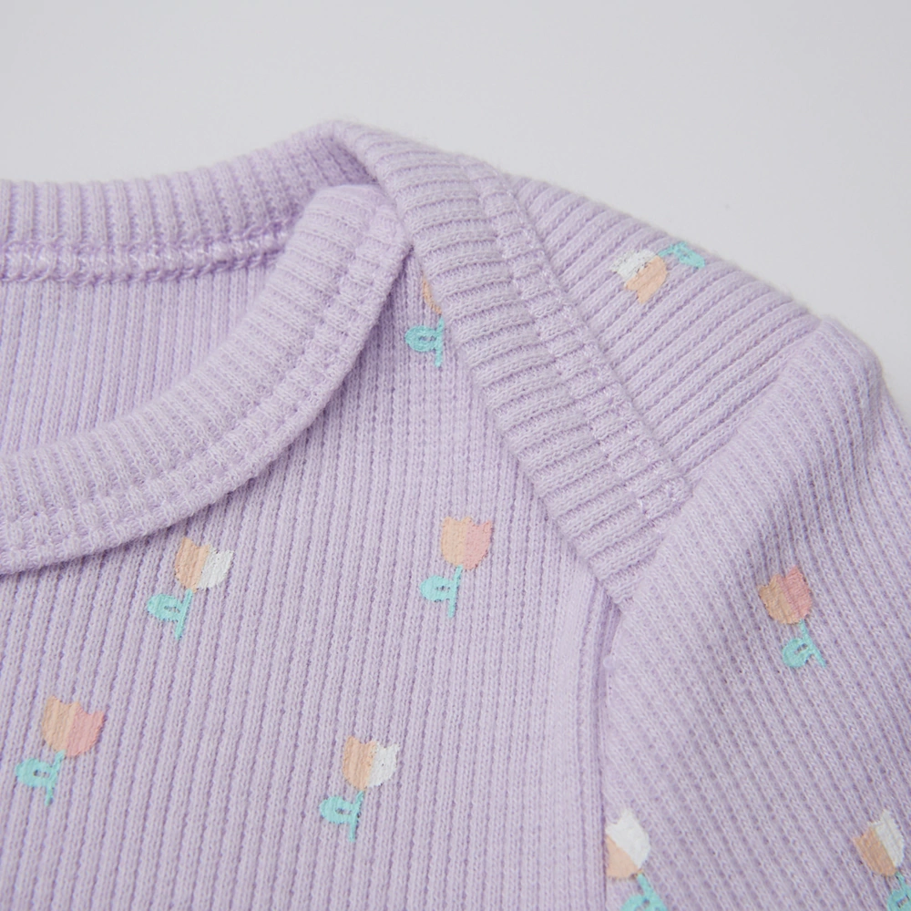 Senseng organic cotton baby bodysuit with plant-based dyes – unisex slip-on short sleeve