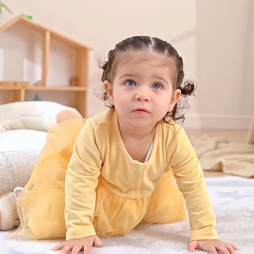 Baby Girl French Terry Long Sleeve Dress