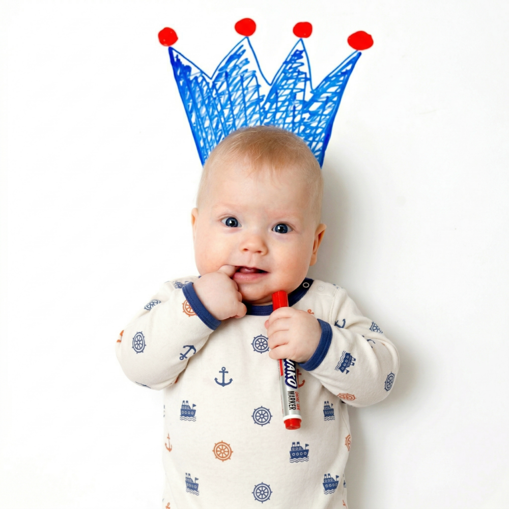 Baby Long Sleeve Full Print Romper