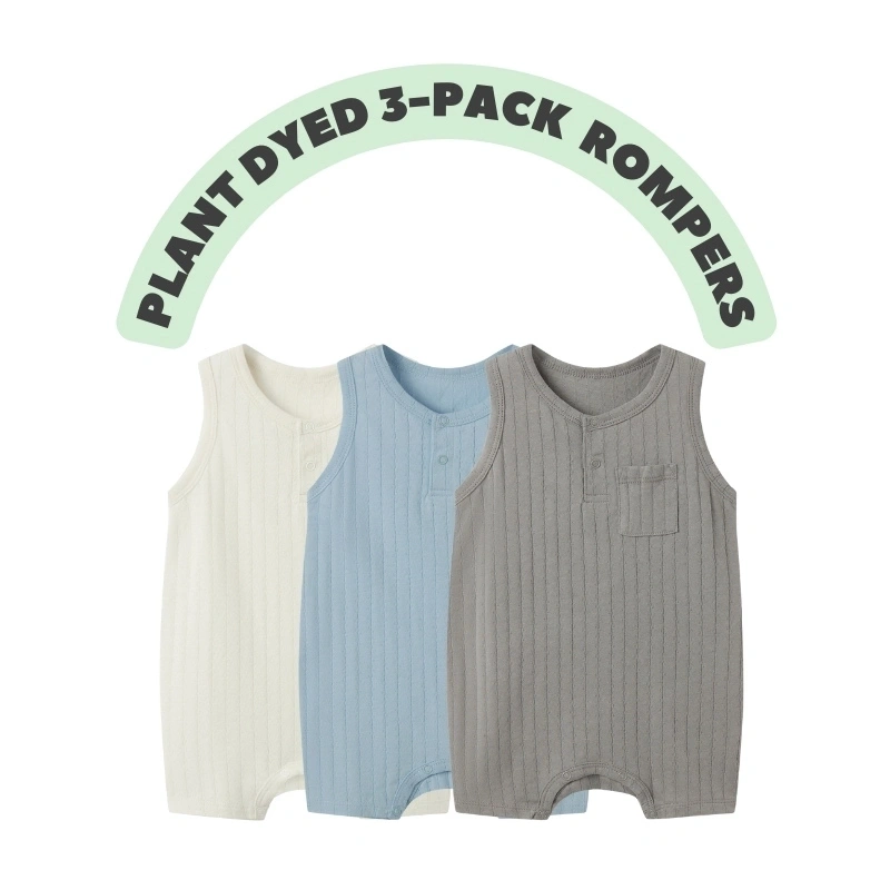 Baby Boy 3-Pack Pointelle Pocket Romper Set