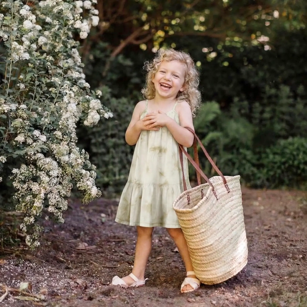 Boho Toddler Girl Tie Dye Twirl Dress