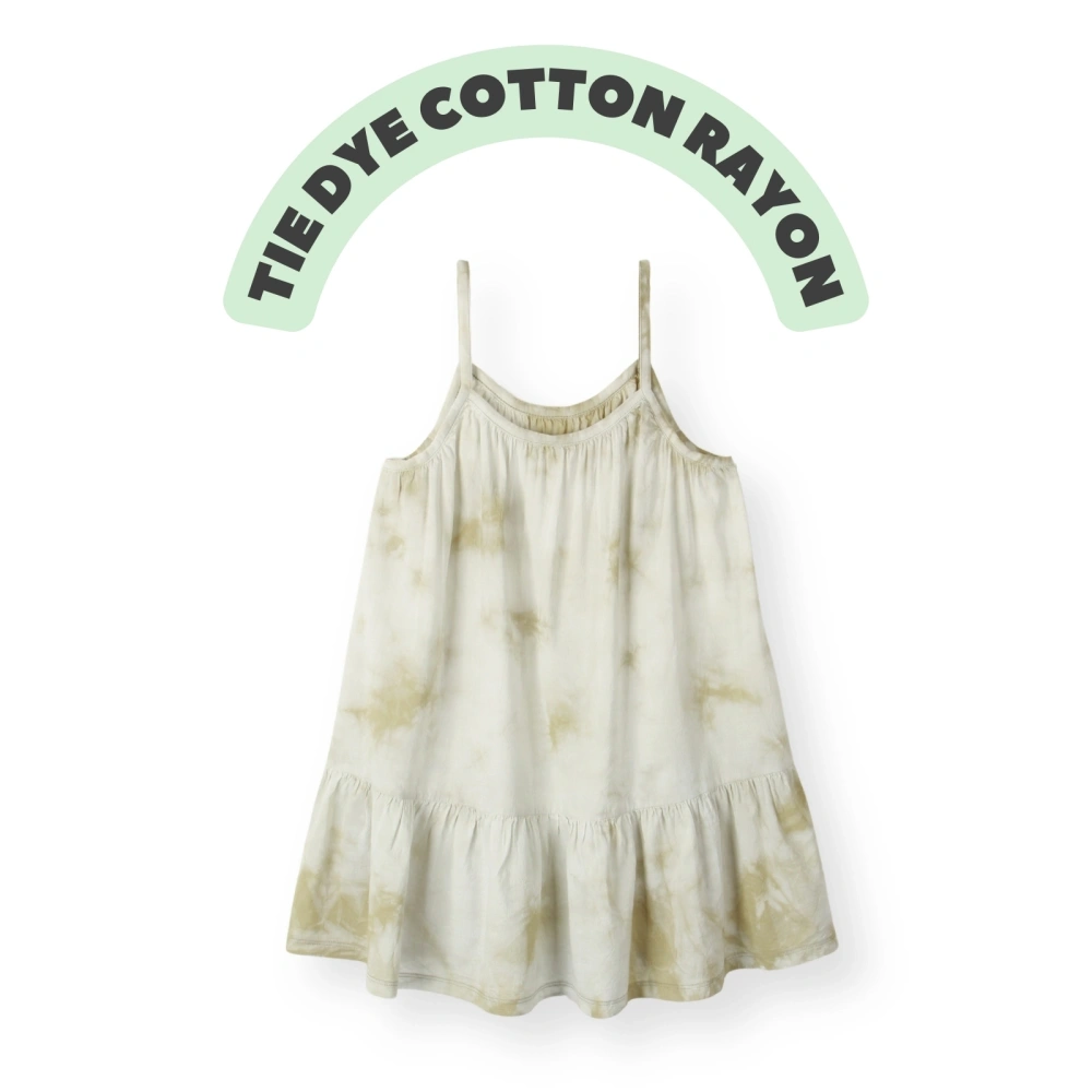 Boho Toddler Girl Tie Dye Twirl Dress