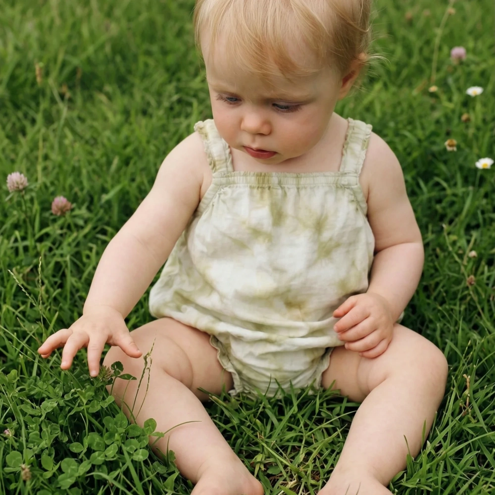 Boho Baby Girl Tie Dye Bubble Romper