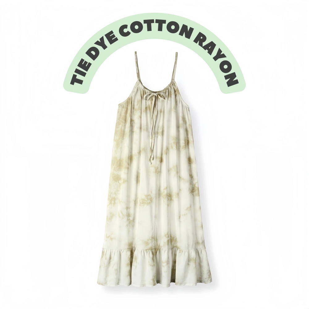 Senseng women's Boho Tie Dye Maxi Dress