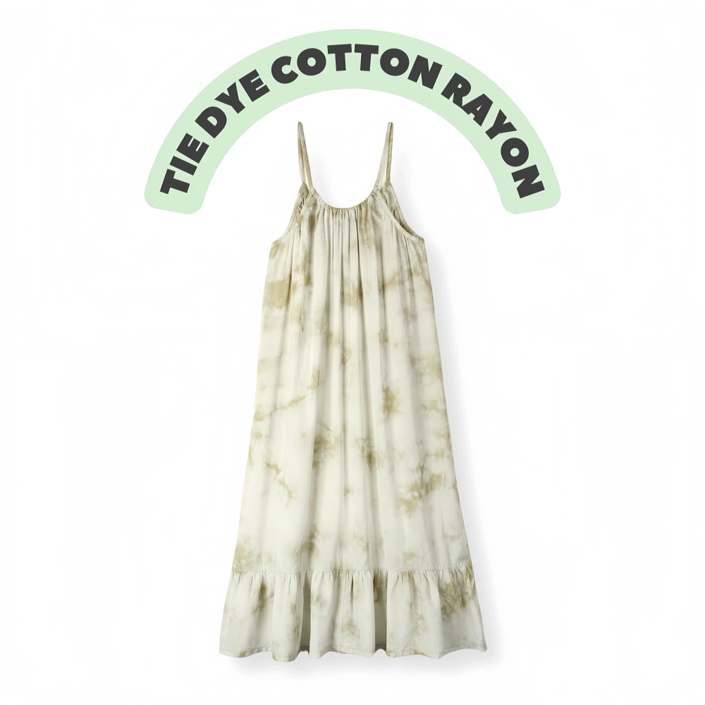 Senseng women's Boho Tie Dye Maxi Dress