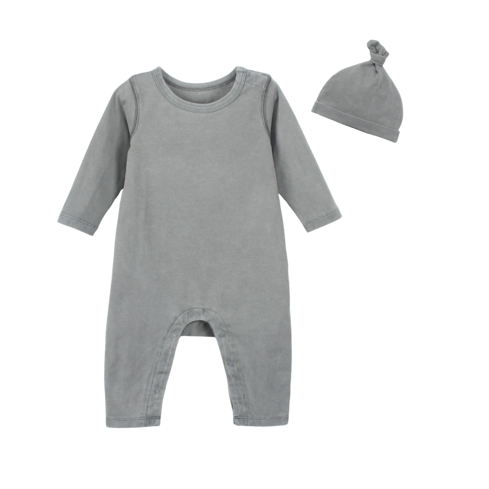 Natural Dye Organic Cotton Newborn Baby Romper & Beanie Set