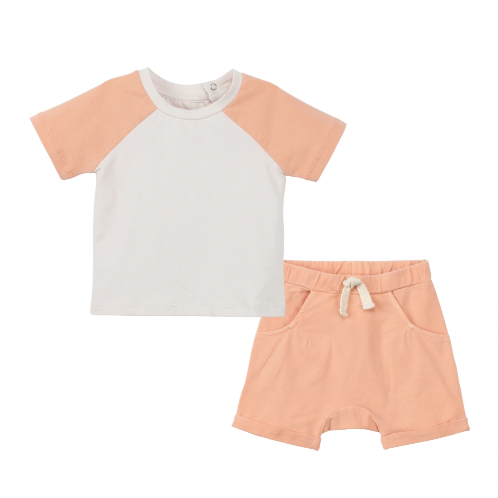 Plant Dyed Raglan Short Sleeve Tee + Knit Jogger Shorts Sets