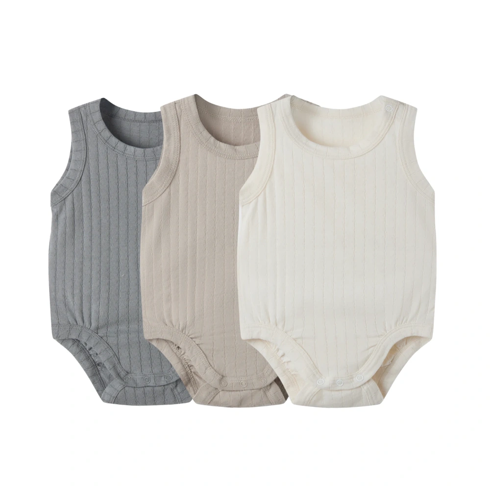 Pointelle Sleeveless 3-Pack Baby Bodysuits