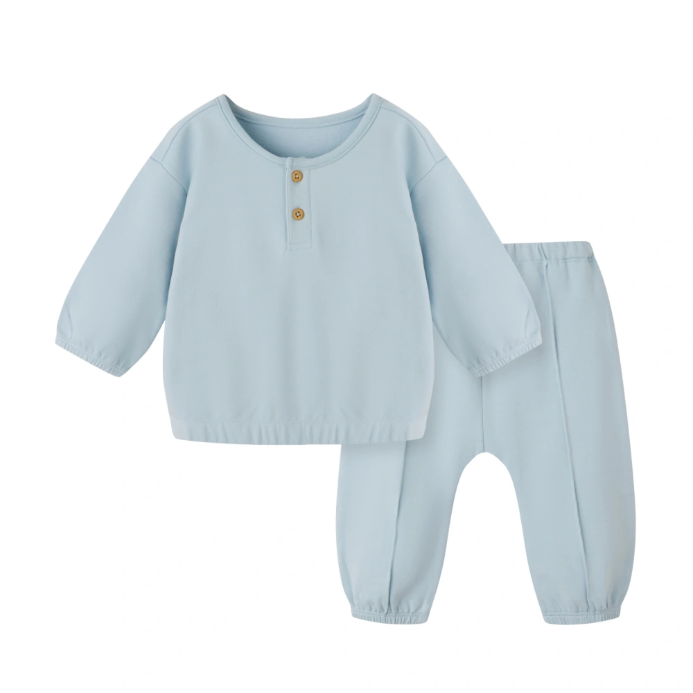 Plant dyed organic cotton baby sweatshirt set (sweatshirt+jogger pants)