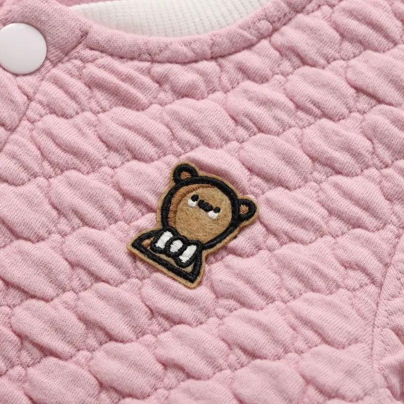 Baby Button-Up Quilted Bomber Jacket