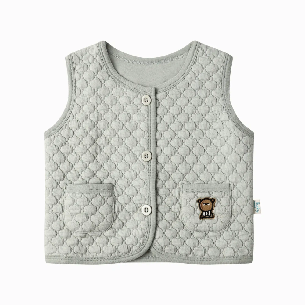 Baby Button-Up Quilted Vest