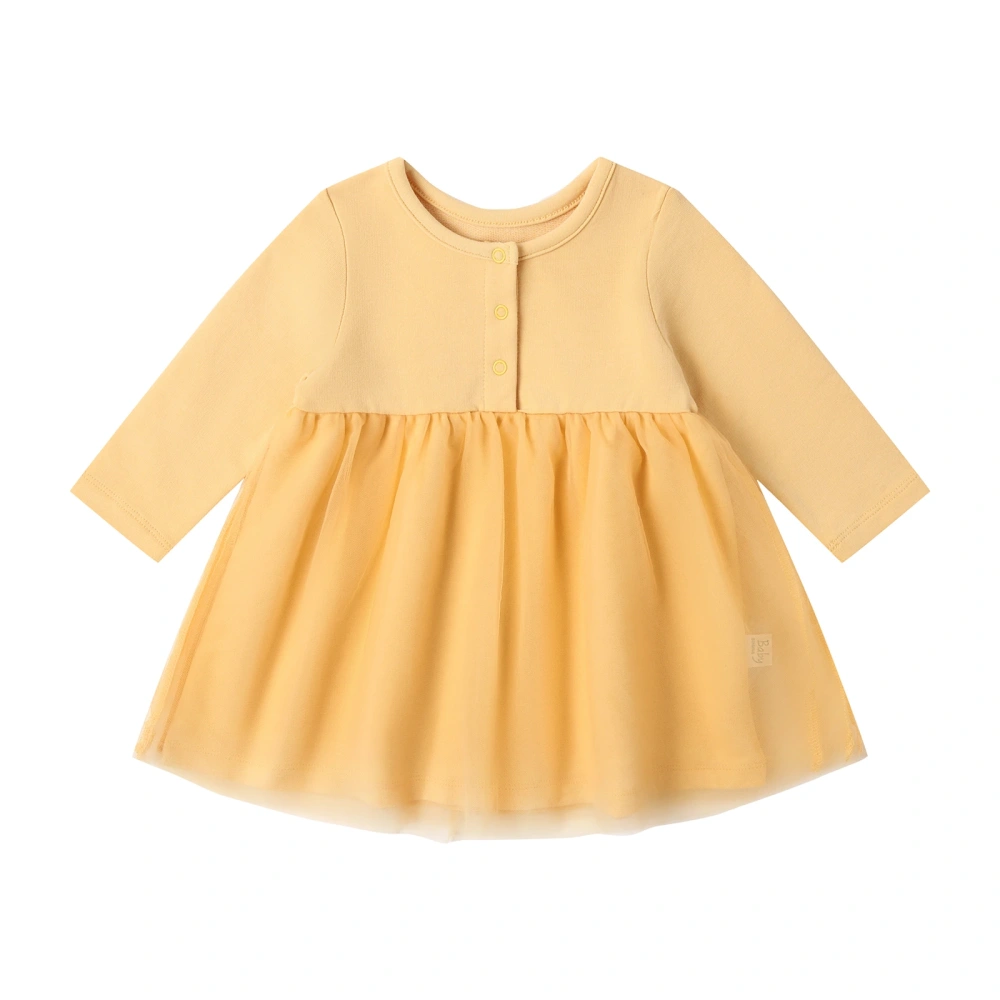 Baby Girl French Terry Long Sleeve Dress