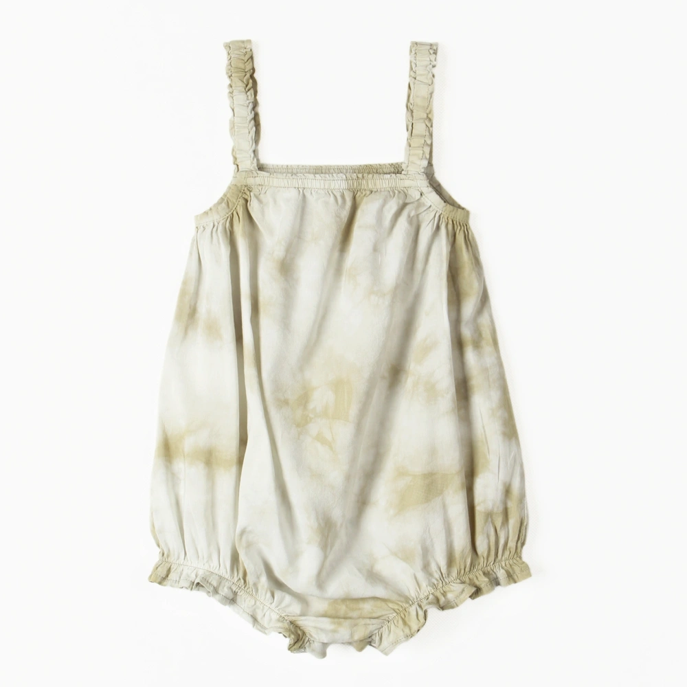Senseng Boho Baby Girl Tie Dye Bubble Romper