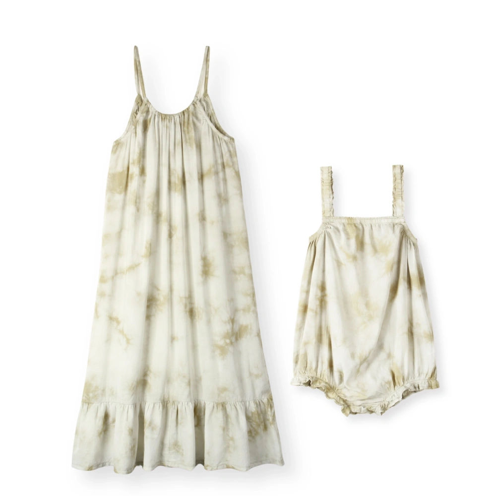 Senseng Mommy & Me Matching Tie-Dye Set – Breathable & Cooling Summer Outfit