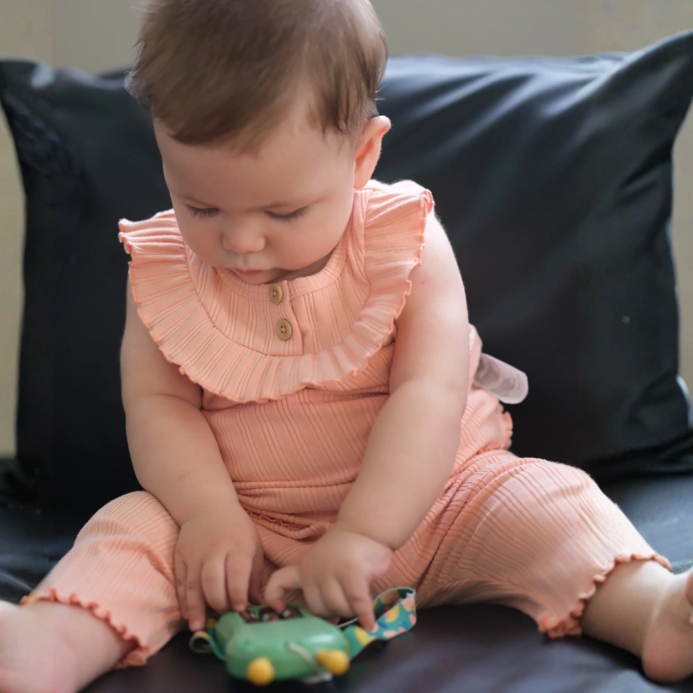 Baby Girl Ribbed Set