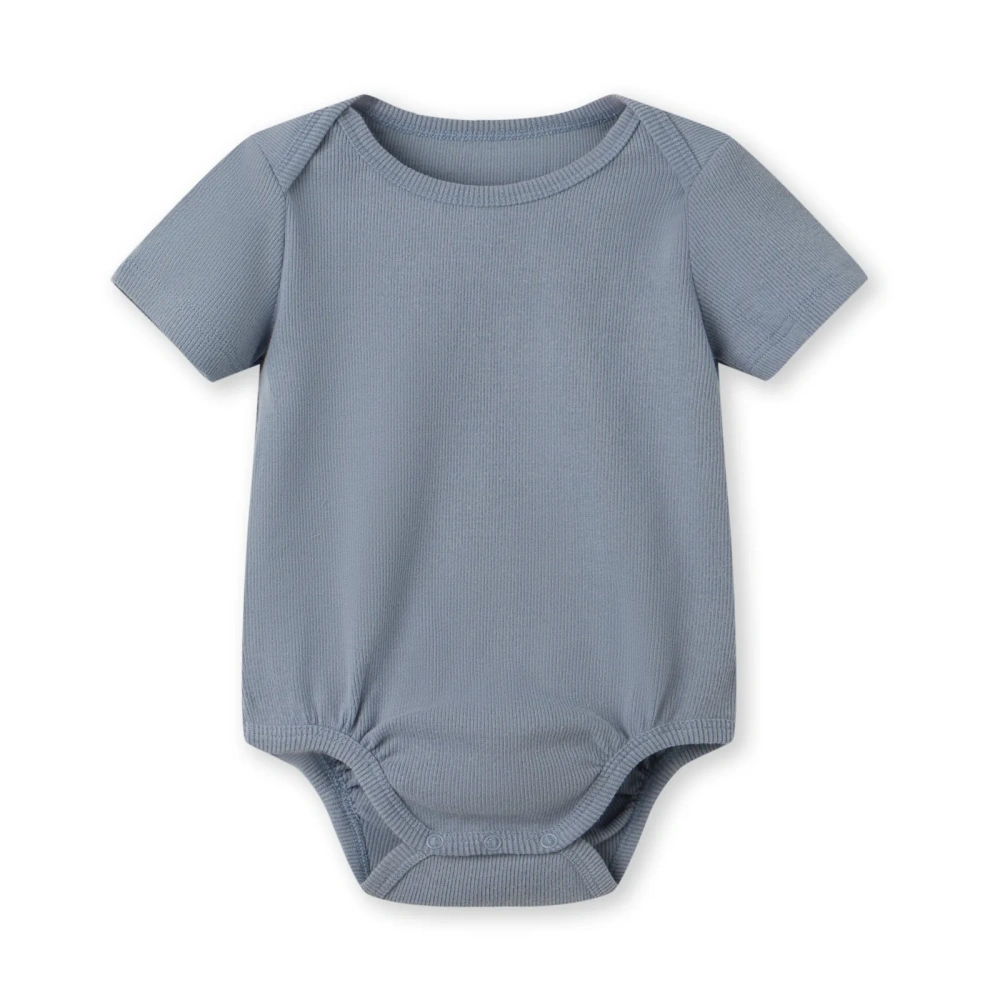 Senseng organic cotton baby bodysuit with plant-based dyes – unisex slip-on short sleeve