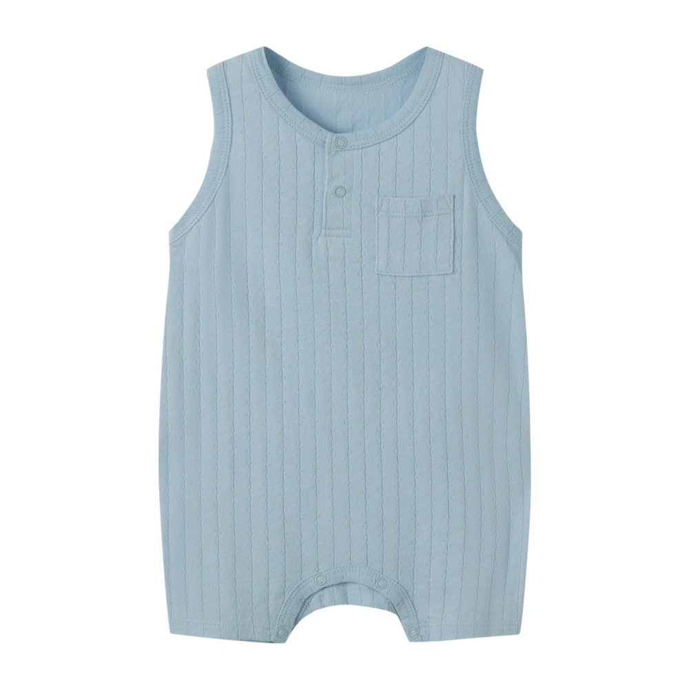 Baby Plant-dyed Pointelle Unisex Pocket Romper