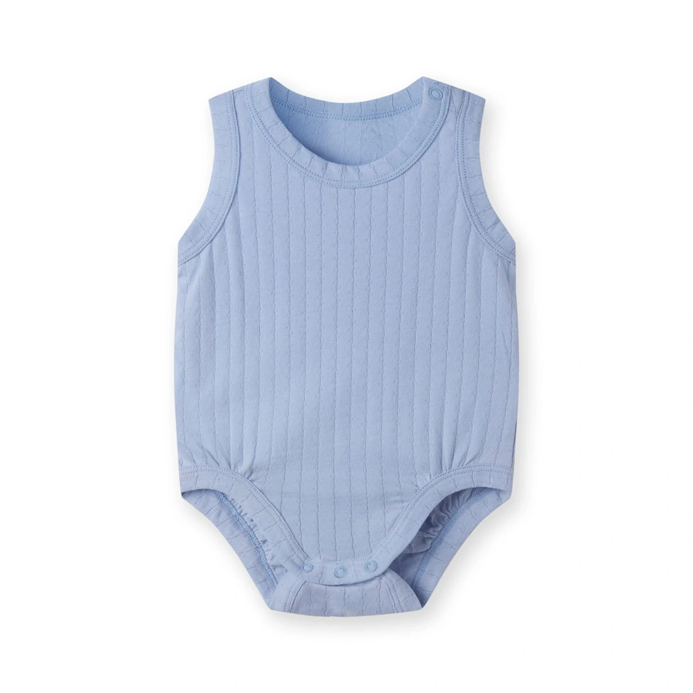 Nickel-free snaps on plant-dyed bodysuit