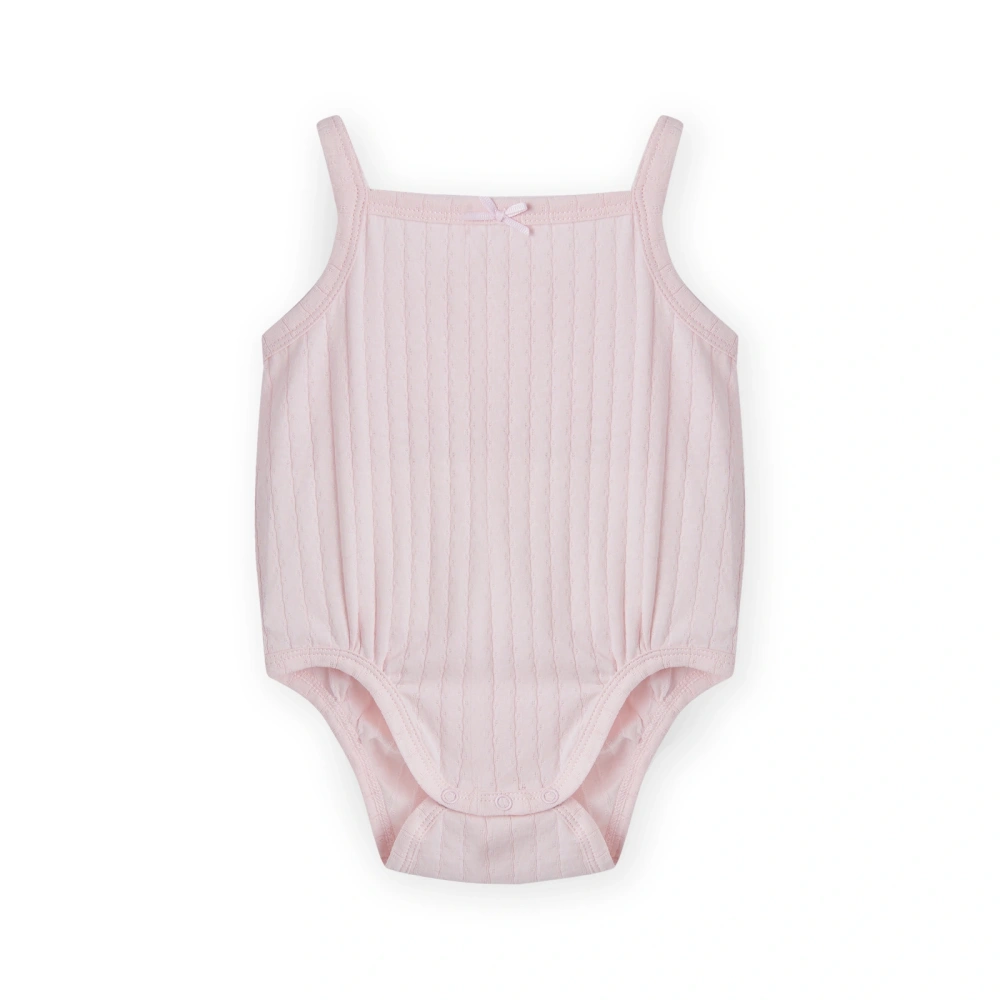 Baby Girl Pointelle strappy Bodysuit