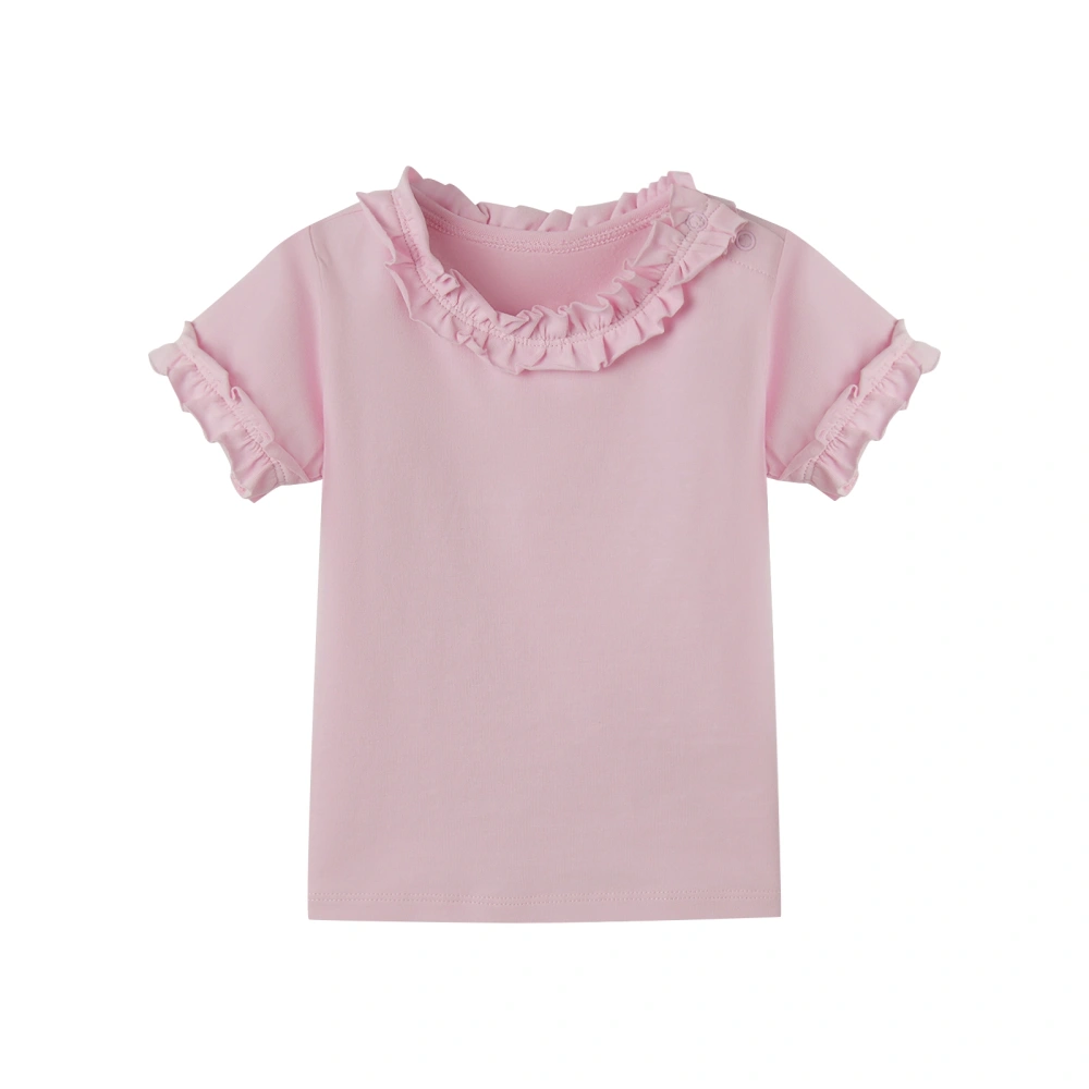 Baby Girl Ruffle Short Sleeve Tee
